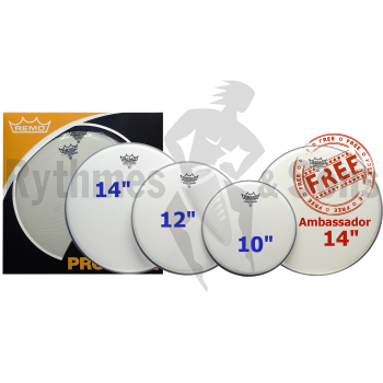 Percussions - Pack peaux REMO Emperor sablée pour Caisse -1